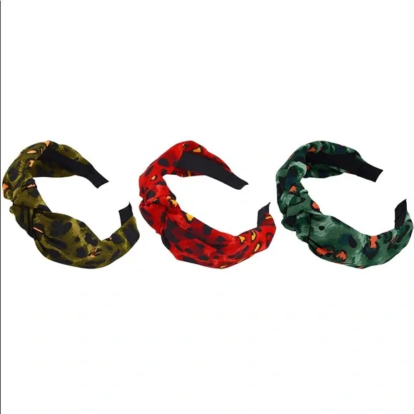 *****Brand New***** Bundle 3-pack of Leopard (in Red, Olive, Teal) - Picture 2 of 6